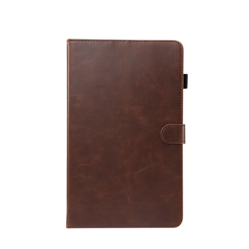 Derk brown Роскошный чехол для samsung Galaxy Tab A 10,1 T510 T515, SM-T510 чехол, чехол для планшета из искусственной кожи, чехол-подставка+ пленка+ ручка - Цвет: Derk brown