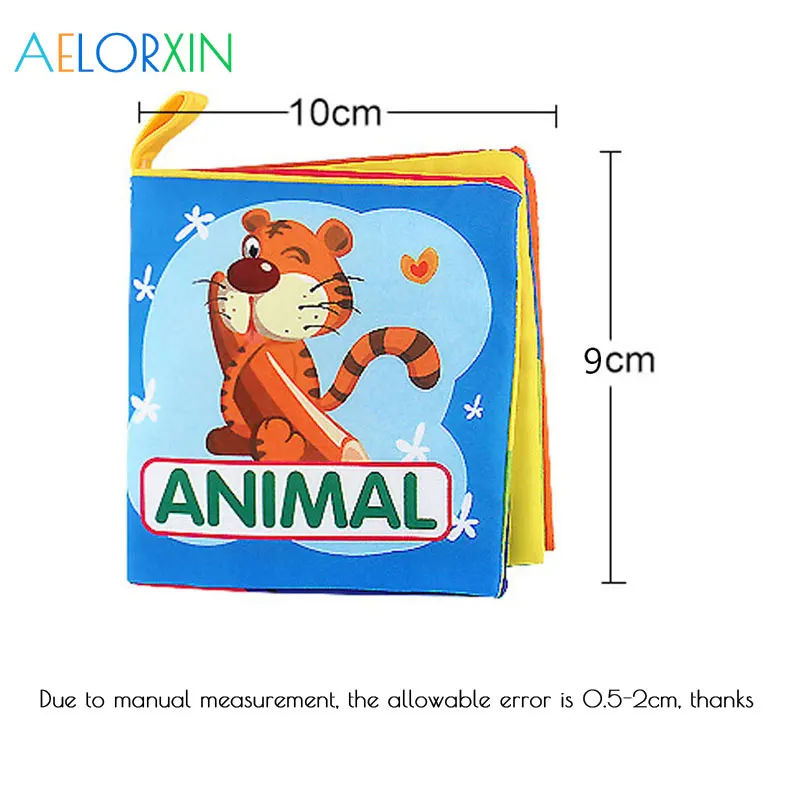 New Infant Educational Cloth Book Letter Pattern Cognitive Baby Toy Learning Infant Book Development  Boys Girls Newborn Animal