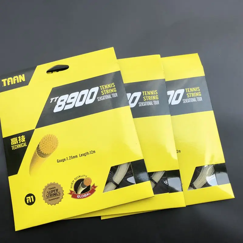 1 шт., TAAN TT8900, техническая теннисная веревка, синтетическая Теннисная ракетка, теннисные ракетки, струны 1,25 мм, теннисные струны Gut