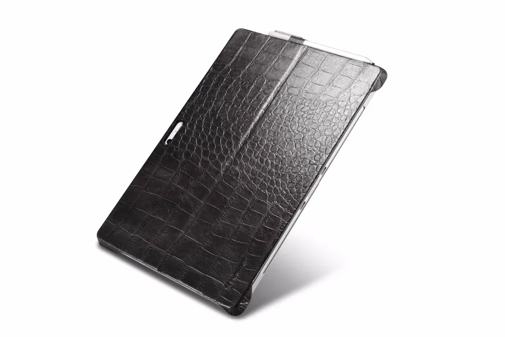 Icarer рельефный крокодил узор из натуральной кожи задняя крышка для Surface Pro 4 Ретро воловья кожа задняя крышка для Surface Pro 4