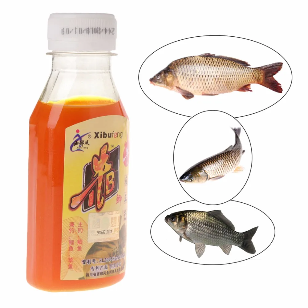 

90ml Fishing Bait Artificial Lure Liquid Carp Flavor Additive Fishy Smell Bottle