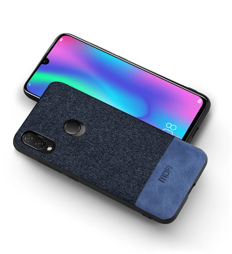 Для huawei P Smart чехол противоударный задняя крышка тканевый защитный чехол s capas MOFi Psmart чехол
