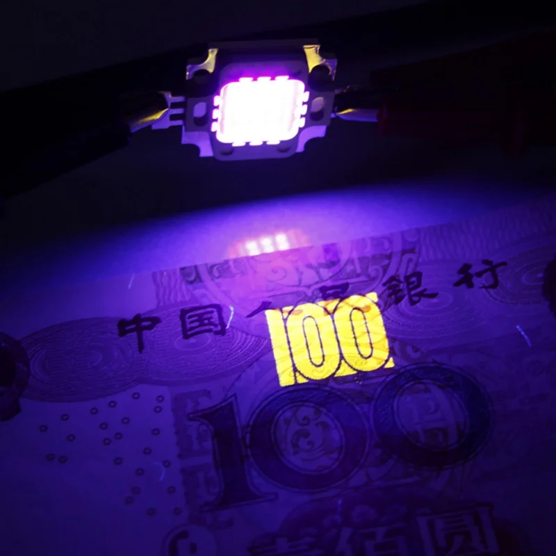 DIY светильник высокой мощности светодиодный чип 100 Вт фиолетовый Ультрафиолетовый SMD COB светильник излучатель диодные компоненты 100 Вт Ультрафиолетовый лампа