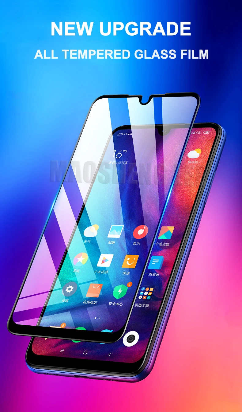 Новинка 9D закаленное стекло для Xiaomi redmi note 7 полное покрытие защита экрана закаленное стекло для Xiaomi redmi note 7 pro стеклянная пленка
