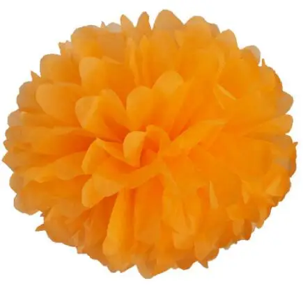 light orange Govaz Свадебные украшения Аксессуары для мероприятий 20, 25, 30 см помпоны из бумаги салфеток Бальные вечерние принадлежности для детского дня рождения - Цвет: light orange