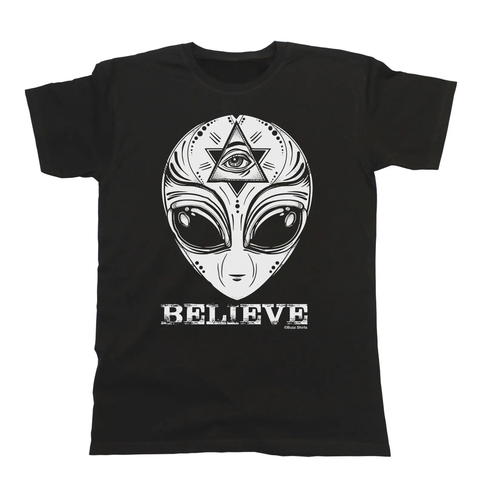 Футболка Alien Believe мужская женская унисекс забавная крутая Повседневная рубашка с