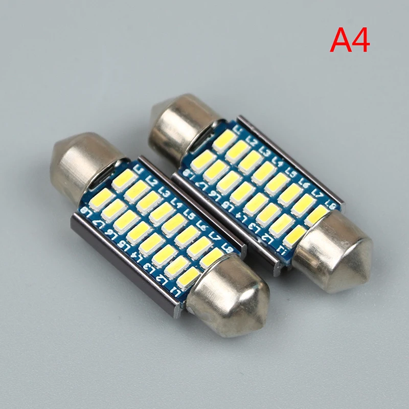 41mm WT 2 шт. SV8, 5 C10W C5W Led 3014 SMD 12V лампа освещения автомобиля купольная лампа 31 мм/36 мм/39 мм/42 мм Canbus Led Festoon - Испускаемый цвет: 41mm WT