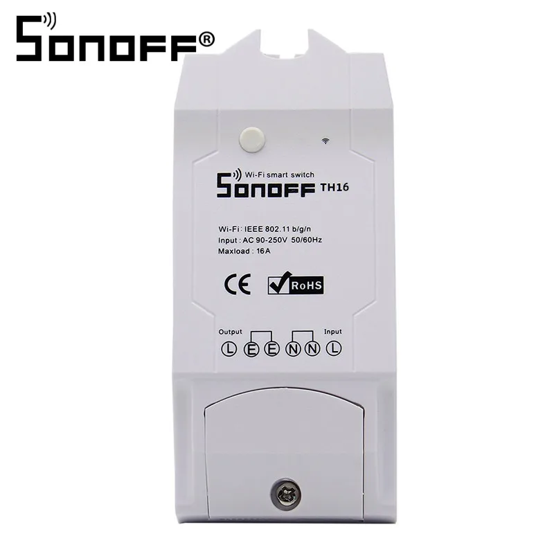 Snoff TH10 Snoff TH16 контроль температуры и влажности WiFi умный переключатель Wifi Пульт дистанционного управления с помощью мобильного телефона для дома