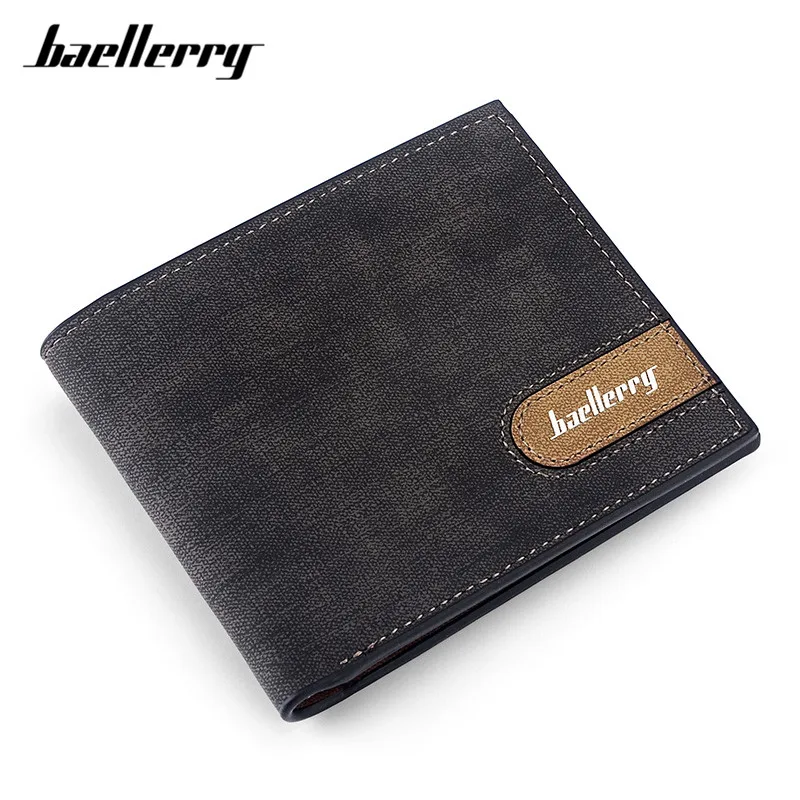 

Baellerry Casual Small Wallet for Men, Thin Canvas Purse Men's Wallets Card Holders Solid Male Money Bags Carteira Wholesale