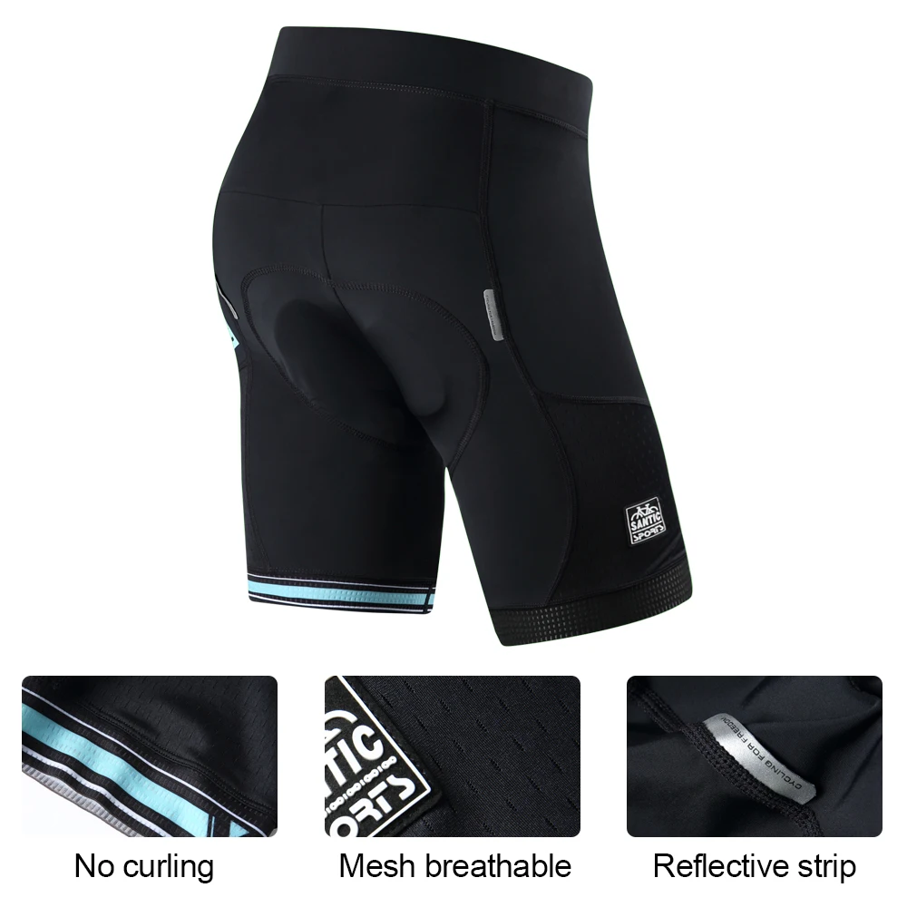 Шорты для велоспорта Santic быстросохнущие сетчатые воздухопроницаемые шорты Coolmax