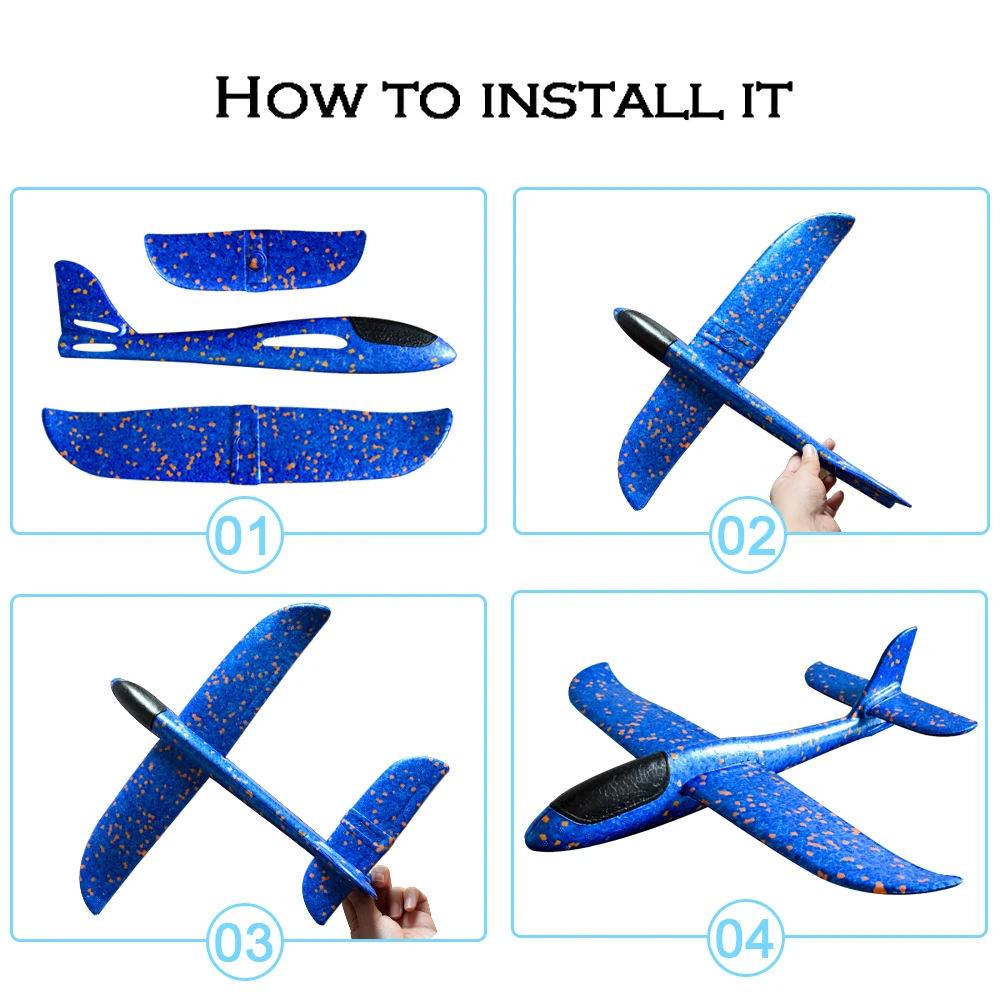 2018 DIY ручной работы Бросьте Летающий планер s игрушки для детей пены модель