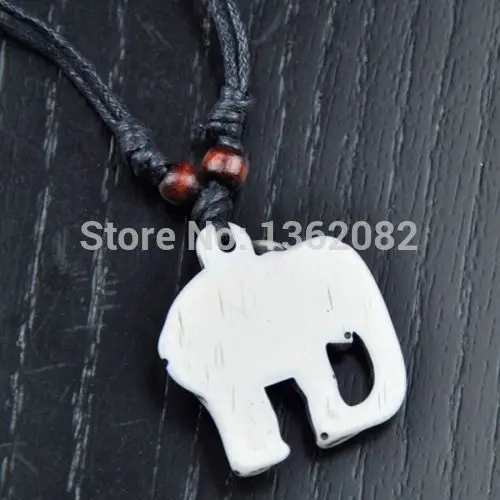 Этнический стиль имитация кости яка резной счастливый Шарм Подвеска слон