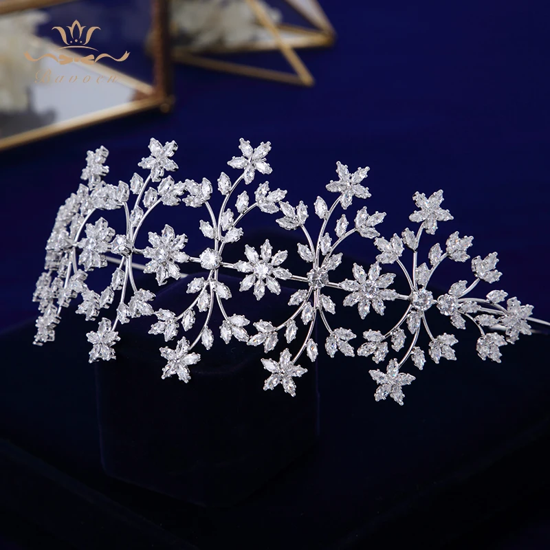 Роскошные Большие полные кубические циркониевые аксессуары для волос|Украшения