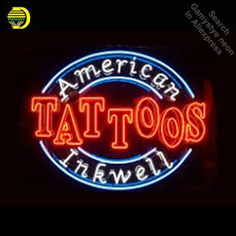 Татуировки неоновые вывески американские лампы Inkwell вывеска коммерческие