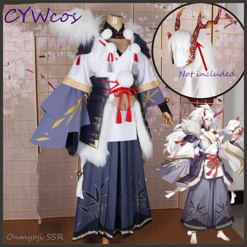 Костюм для косплея Onmyoji SSR Ibaraki douji костюмы из белой снежной шкуры униформы одежда