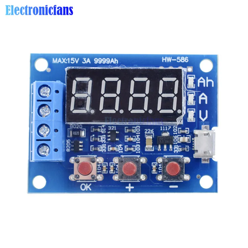 Тестер емкости аккумуляторной батареи ZB2L3 светодиодный цифровой тестер литий