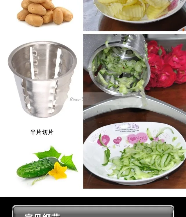 Saladmaster Терка Садовый измельчитель резак салат с пять в форме конуса лезвия Еда процессор