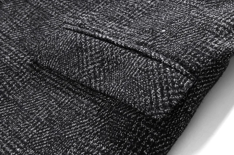 Костюмы для отдыха серого цвета шерстяные не утягивающие Осеннее модное пальто