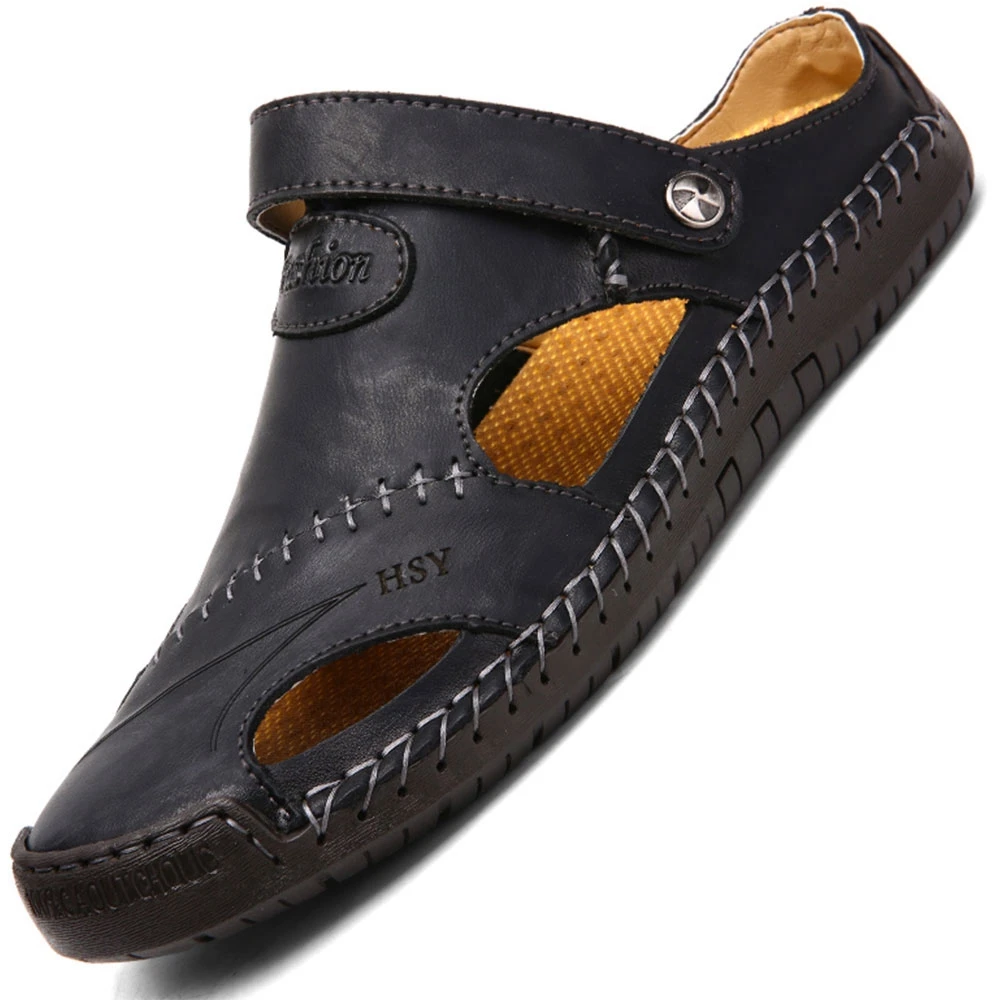 WISSTT/Новые повседневные мужские мягкие сандалии удобные летние кожаные в римском