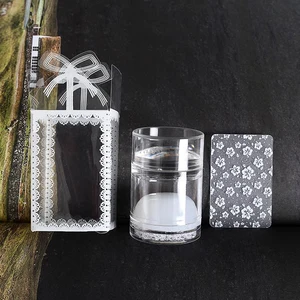 Двойной желеобразный штамп для дизайна ногтей, 4 см, прозрачный штамп для ногтей XL-Clear желе для дизайна ногтей, мягкий штамп для стемпинга штампы для ногтей