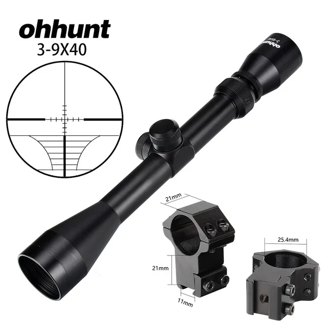 5 Ohhunt Охота Airsofts прицел 4-12X50EG Тактический Воздушный пистолет Красный Зеленый точечный Лазер прицел голографический оптический прицел - Цвет: 5