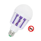 Светодиодная лампа-ловушка для комаров E27, 2 в 1, 9 Вт