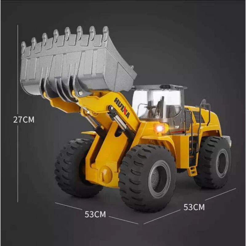 Online NEUE Große Fernbedienung Loader Machine Lkw 583 2,4g Schraube Dorn Power Legierung Material Elektrische Engineering Fahrzeug Modell