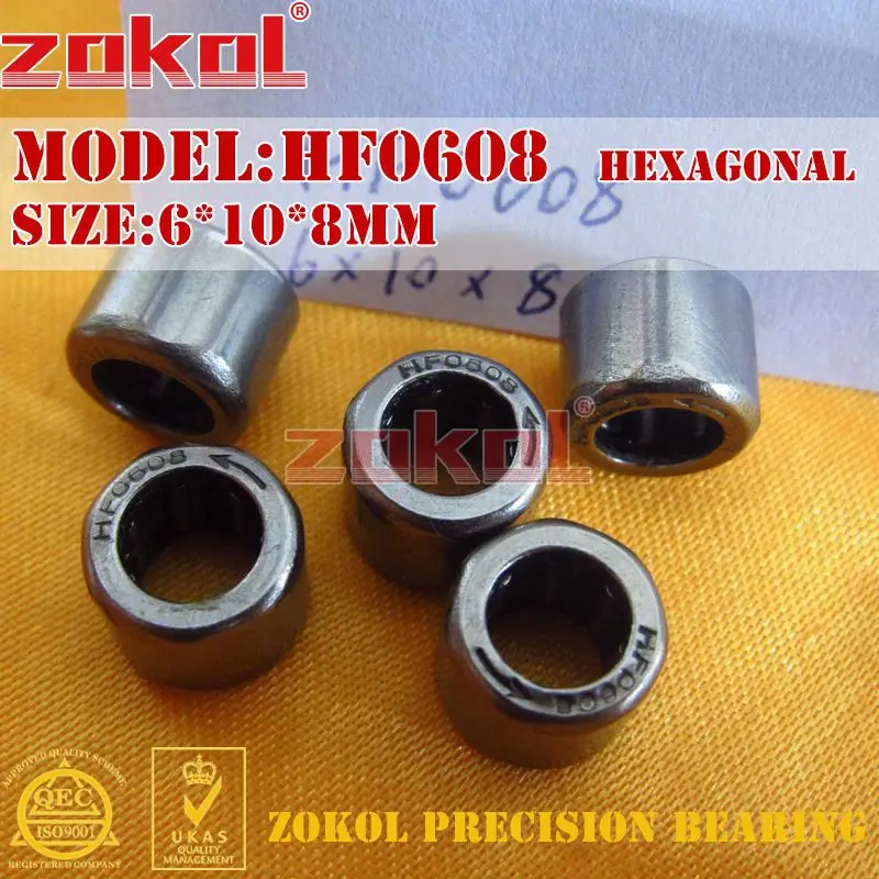 ZOKOL 10 шт. HF0306 HF0406 HF0608 HF0612 EWC0608 односторонний игольчатый роликовый подшипник 3*6 5*6 мм
