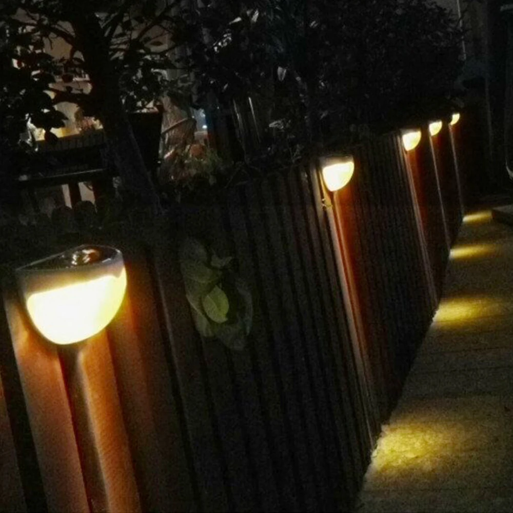 6 LED супер яркий Солнечный Свет настенное крепление управления Открытый сад забор