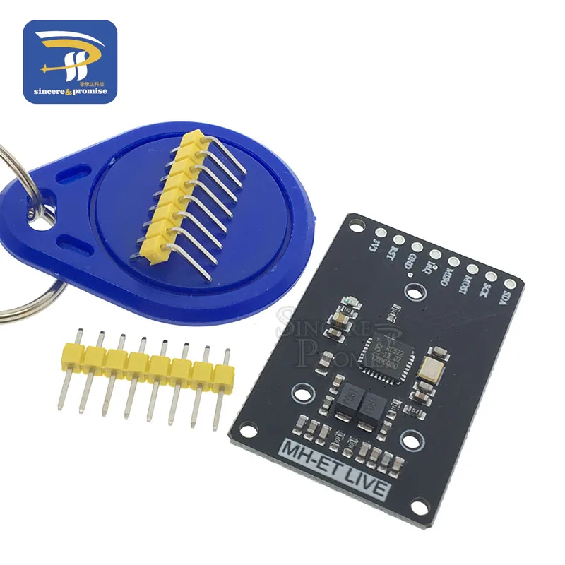 Модуль RFID RC522 Φ S50 13 56 МГц 6 см с бирками SPI запись и чтение для arduino uno