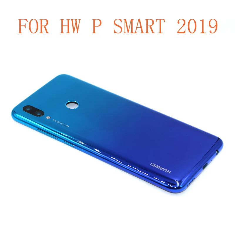 P Smart 2019 задняя крышка батарейного отсека корпус со средней рамкой для Huawei POT-LX3