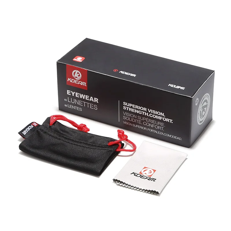 Мужские поляризационные солнцезащитные очки KDEAM брендовые Модные квадратной