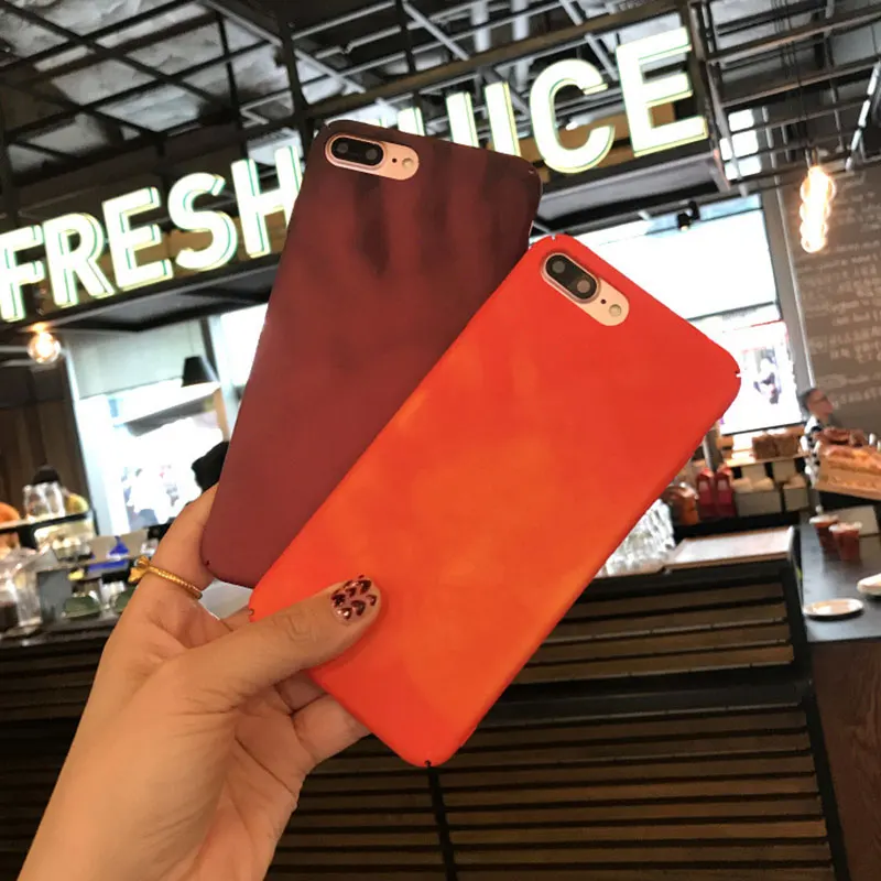 Phone case for iphone 6 6s 7 плюс мода физической Датчик температуры Изменение Цвета Крышка