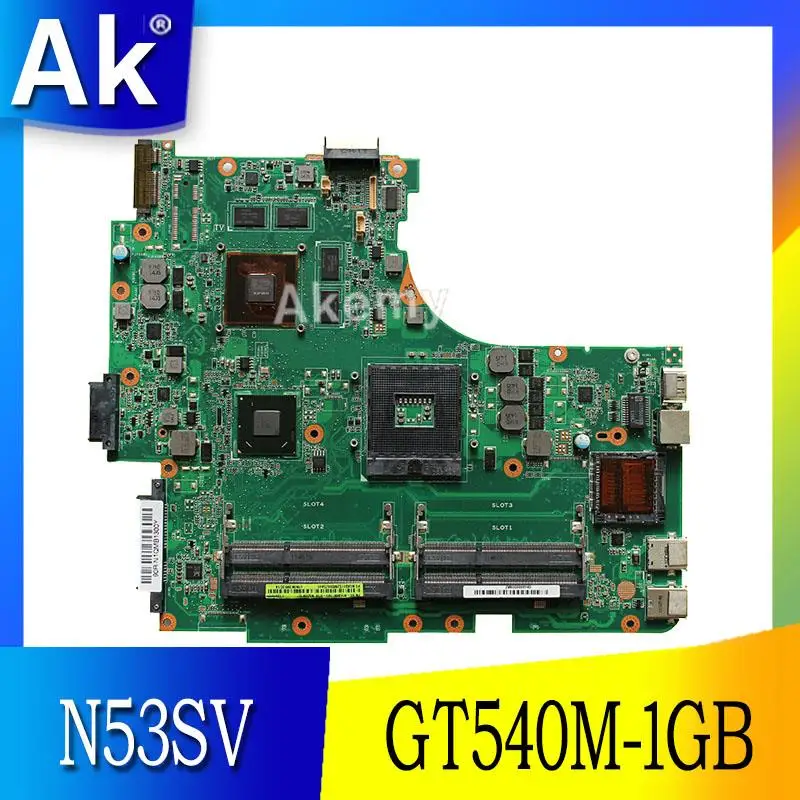 AK N53SV материнская плата для ноутбука For Asus N53SN N53SM N53S N53 тест оригинальная GT540M