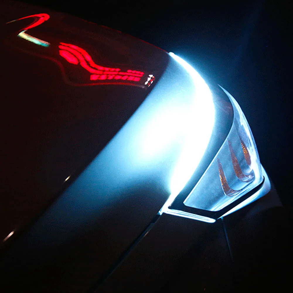 2 шт. 60 см x 45 см DRL Габаритные огни отрывная лента гибкий светодиодный трубка Газа Стиль автомобилей головной светильник сигнала поворота светильник и габаритных фонарей