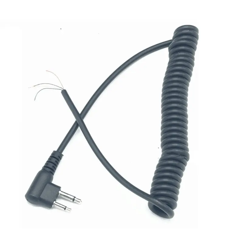 Сделай Сам 4 провода микрофонный кабель Замена 2 контакта для Motorola GP68 GP88 GP88S CP150 CP200