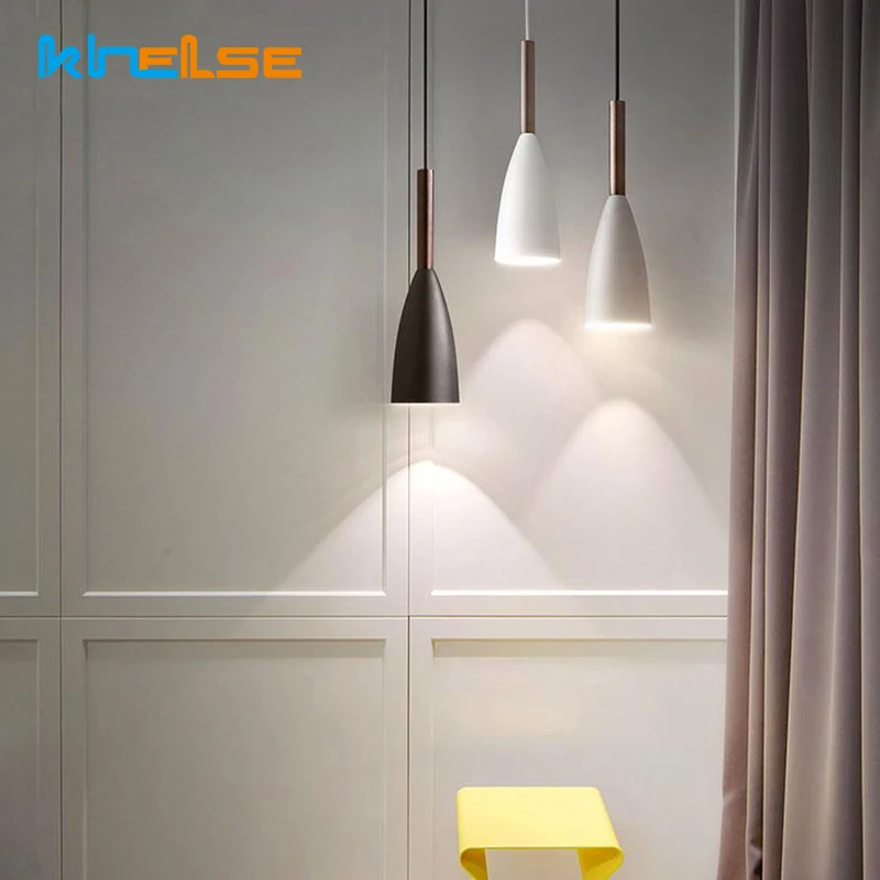 Современный светодиодный подвесной светильник E27 скандинавский минималистичный
