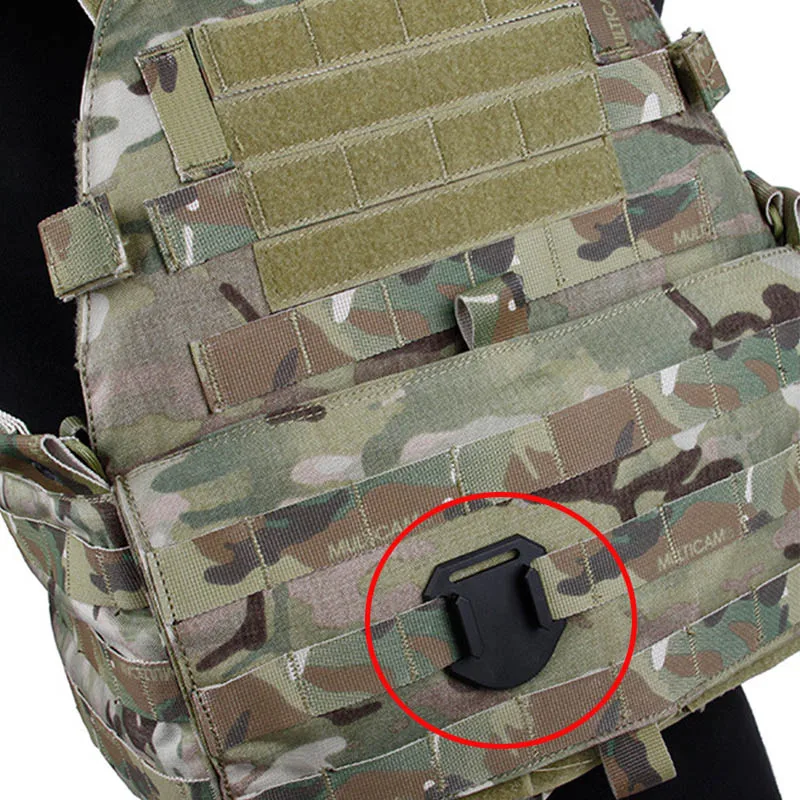 Для Go Pro Аксессуары тактический жилет ЧПУ плоское основание Molle крепление подключения для GoPro Hero 7 6 5 4 3+ Sjcam Xiaomi YI 4 K eken Cam