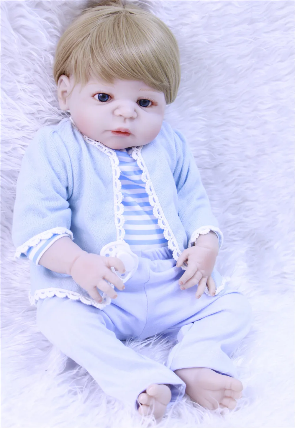 

Cute reborn babies dolls 55cm Full Body Silicone Reborn Dolls NPK real doll girl boy body optional bebe alive reborn bonecas