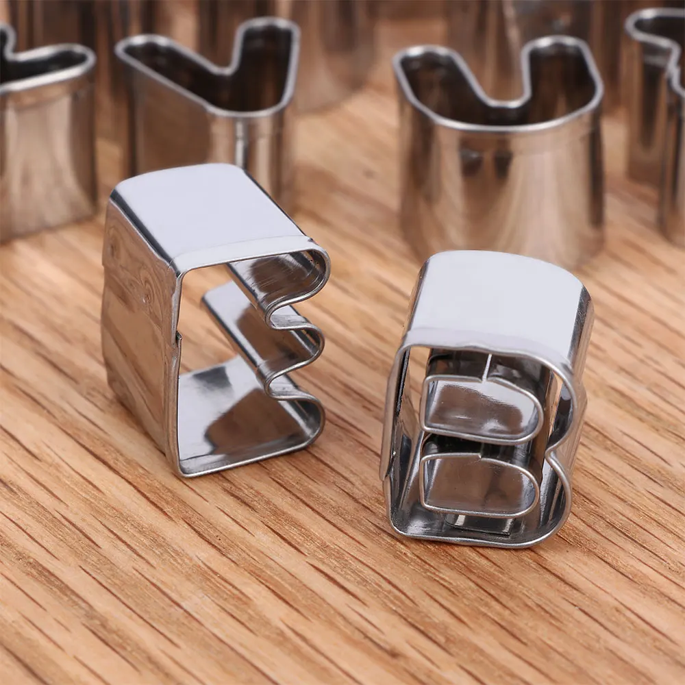 Формочки для печенья из нержавеющей стали с буквами алфавита 26 набор нарезки