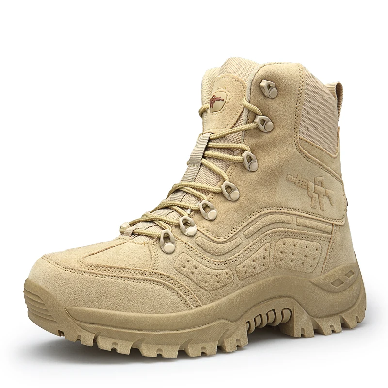 

Winter Autumn Men Army Military Boots Desert Tactical Boot Shoes Zipper Hiking Sport Work Mountain Climbing Shoes