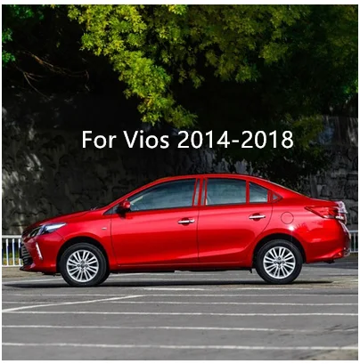 Яркий PC окно средний столб украшенный Накладка для Toyota RAV4 Corolla Rezi Mark Vios Lewin CB055 - Цвет: For Vios
