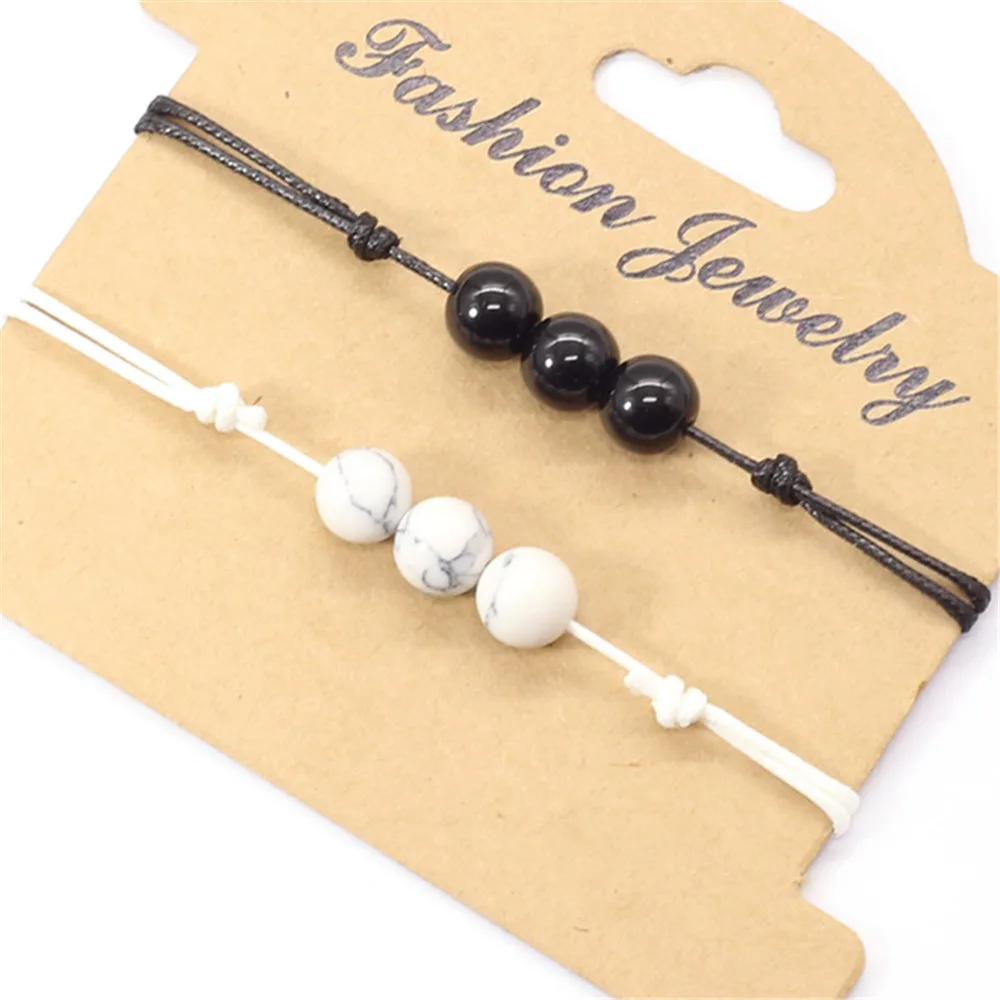 2 шт./компл. матовый Лава каменный натуральный камень браслет из бисера красная