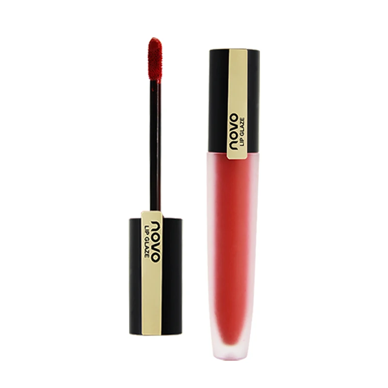 Novo velvet matte lip gloss Pen shape long lasting waterproof sexy red beans batom nude brown lip tint moisture lipstick BN162