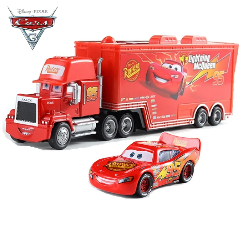 Disney Pixar машина 2 3 Toy Lightning McQueen Джексон Storm автомобиля Кинг-майка дядя грузовик 1:55