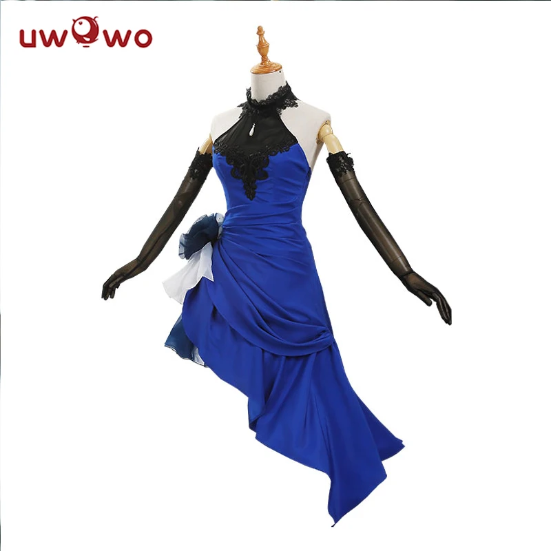 UWOWO Altria Pendragon Fate аниме костюмы для косплея Судьба Ночь игры Сабля женское платье