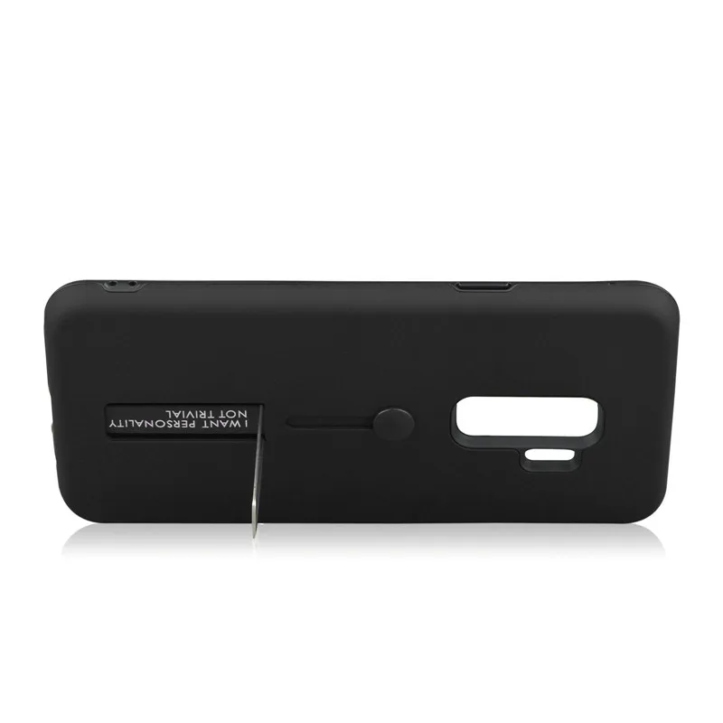 Модный мягкий держатель Чехол из ТПУ для Samsung Galaxy S9 + Plus жесткие чехлы подставка