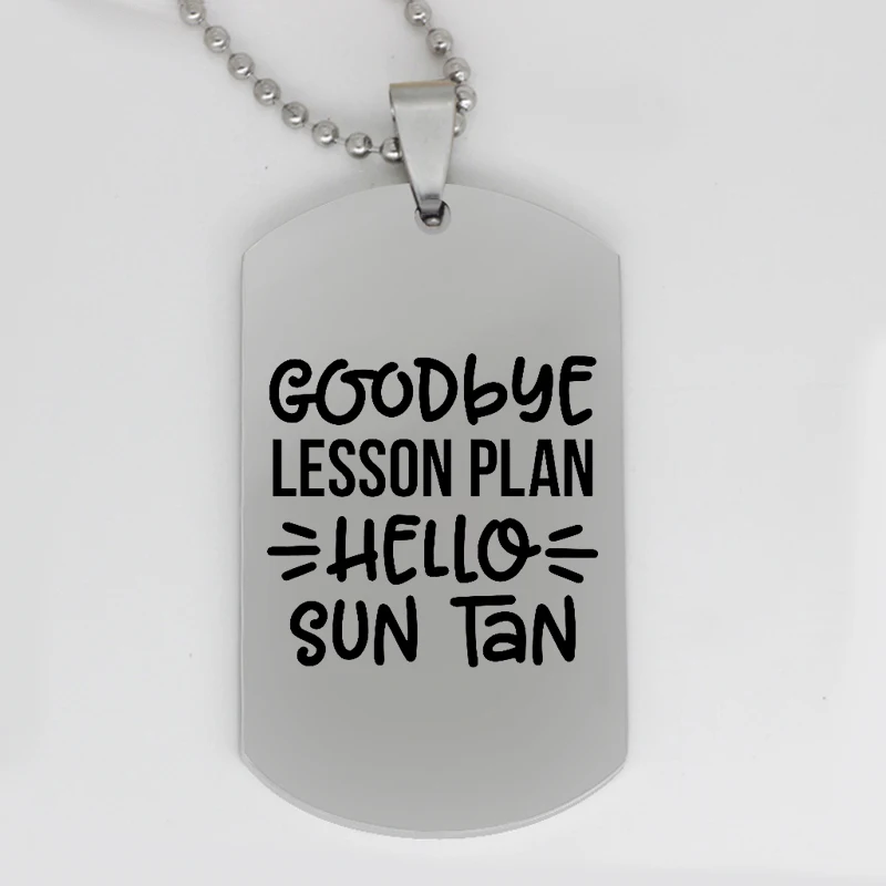 Женская подвеска из нержавеющей стали с изображением надписи hello sun | Украшения и