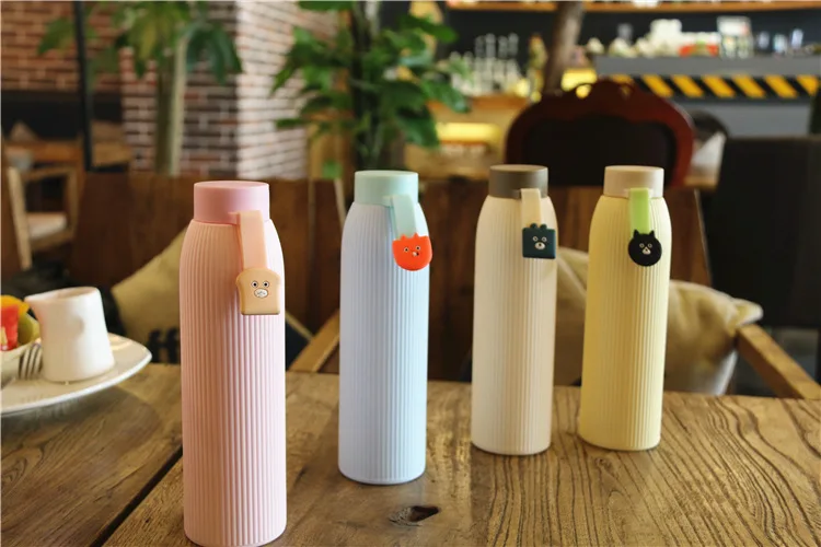 GFHGSD дети Infusers высокая термостойкость стекло спортивные бутылки для воды портативный с набор из силикона посуда для напитков, бутылки для воды