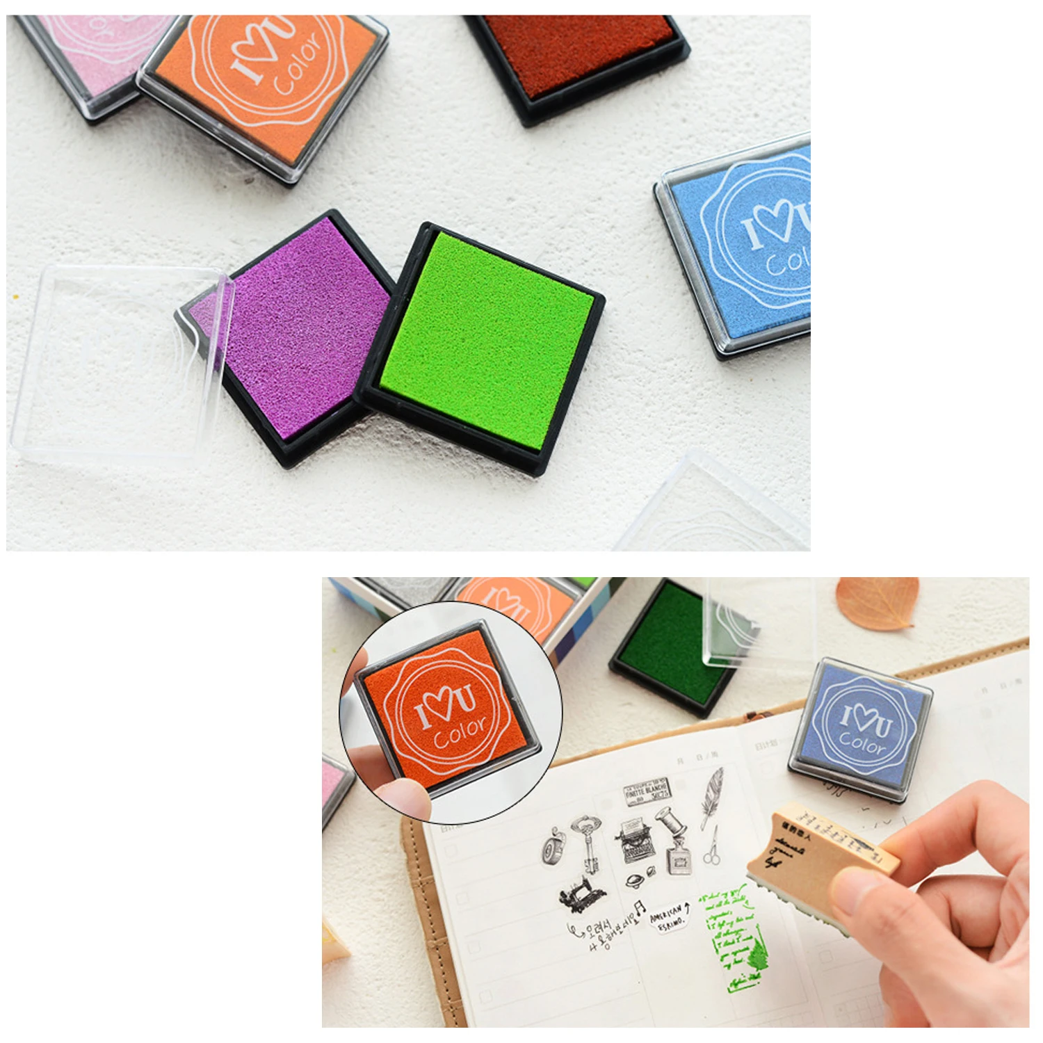 20 цветов забавная моющаяся краска граффити чернильный коврик подушка штамп для